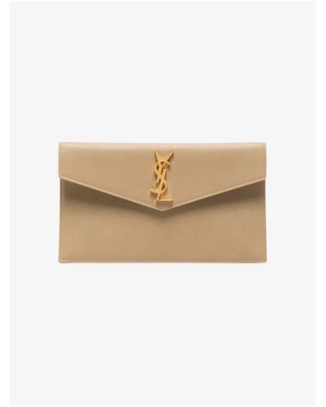 ysl uptown white|YSL uptown pouch dark beige.